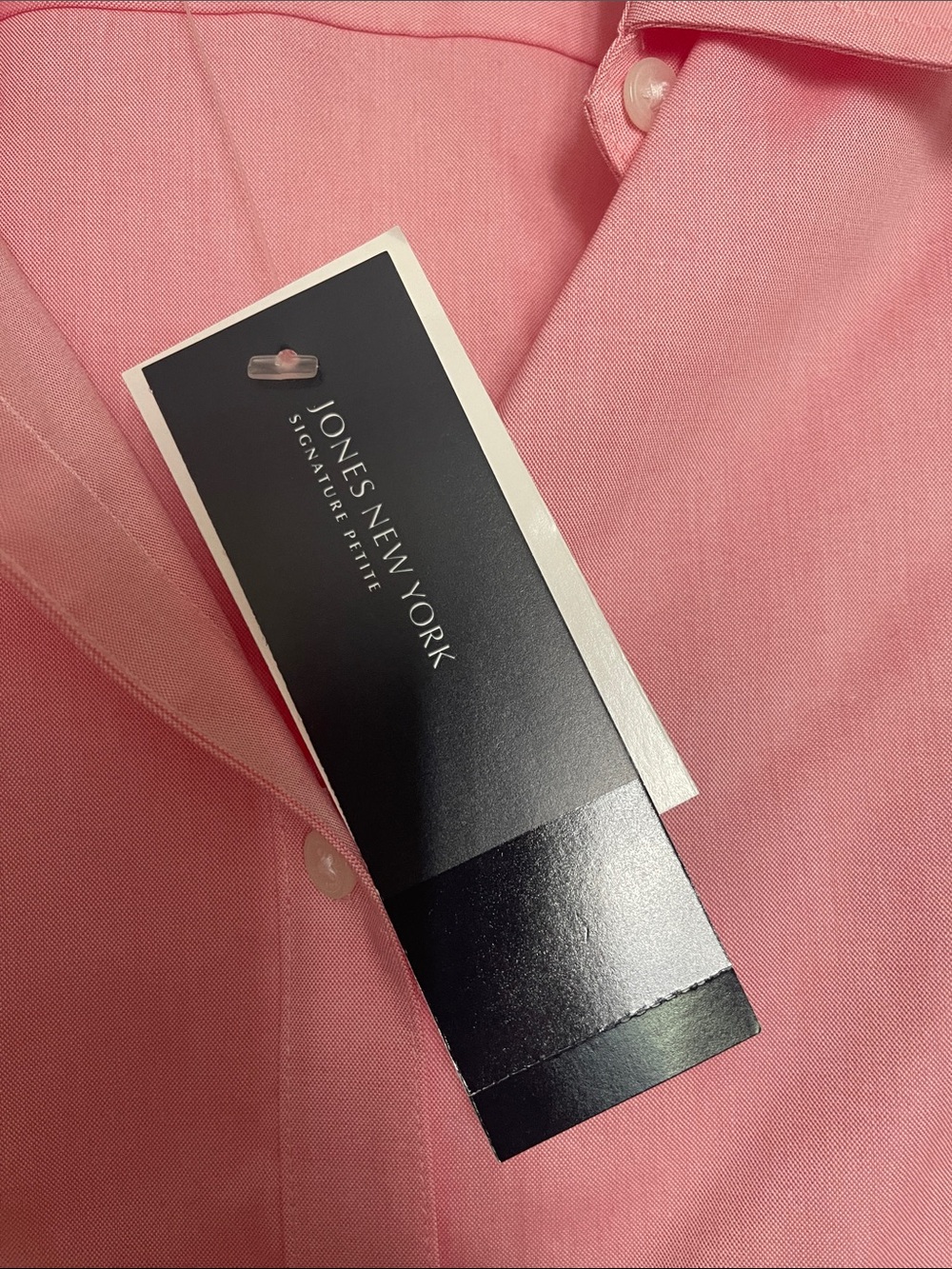 Jones New York women’s Light Pink Long-Sleeve Dress Shirt - Picture 5 of 7